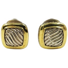 David Yurman Two-Tone Albion Stud Earrings