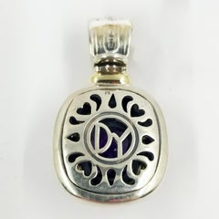 David Yurman Two-Tone Amethyst Quartz Enhancer Pendant