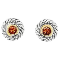David Yurman Zweifarbige Citrin-Ohrstecker