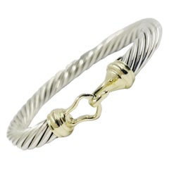 David Yurman Two-Tone Hook Bangle