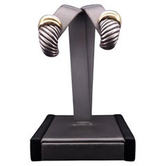 David Yurman Two-Tone Shrimp Earclips Earrings