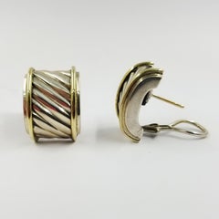 David Yurman Two-Tone Thoroughbred Stud Earrings