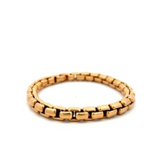 David Yurman Vintage 18 Karat Rose Gold Chain Bracelet 43.1 Grams