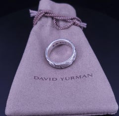 David Yurman Vintage Sterling Silver Band Ring, Size 7.25