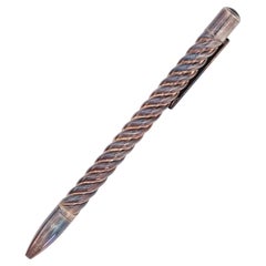 David Yurman Vintage Sterling Silver with Black Onyx Cable Pen (stylo à bille en argent sterling et onyx noir)