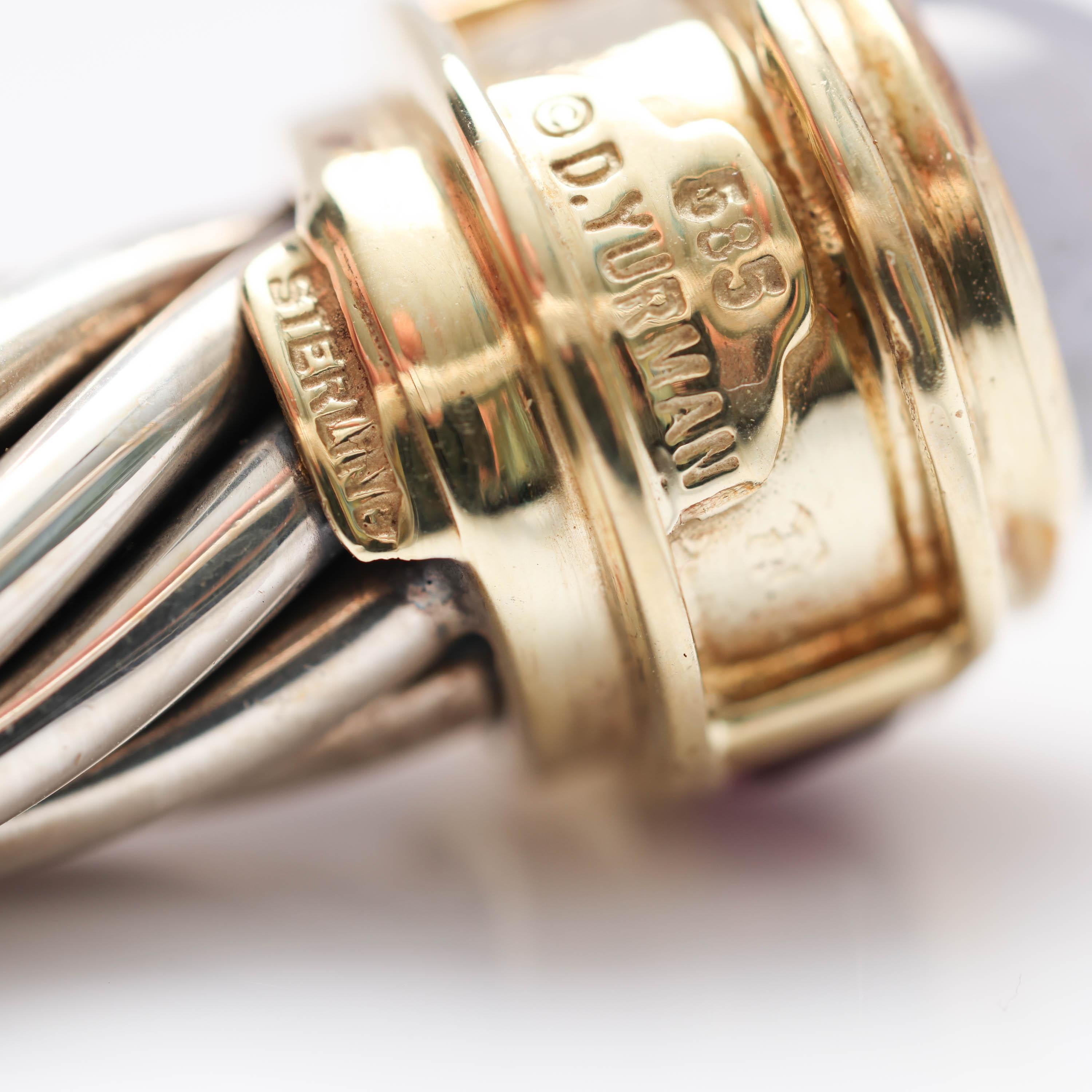 David Yurman Vintage Draht-Twist-Armband ca. 1990er Jahre für Damen oder Herren