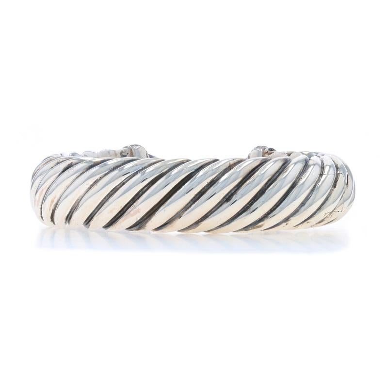 Donna David Yurman Bracciale con diamanti e ametista 5 3/4