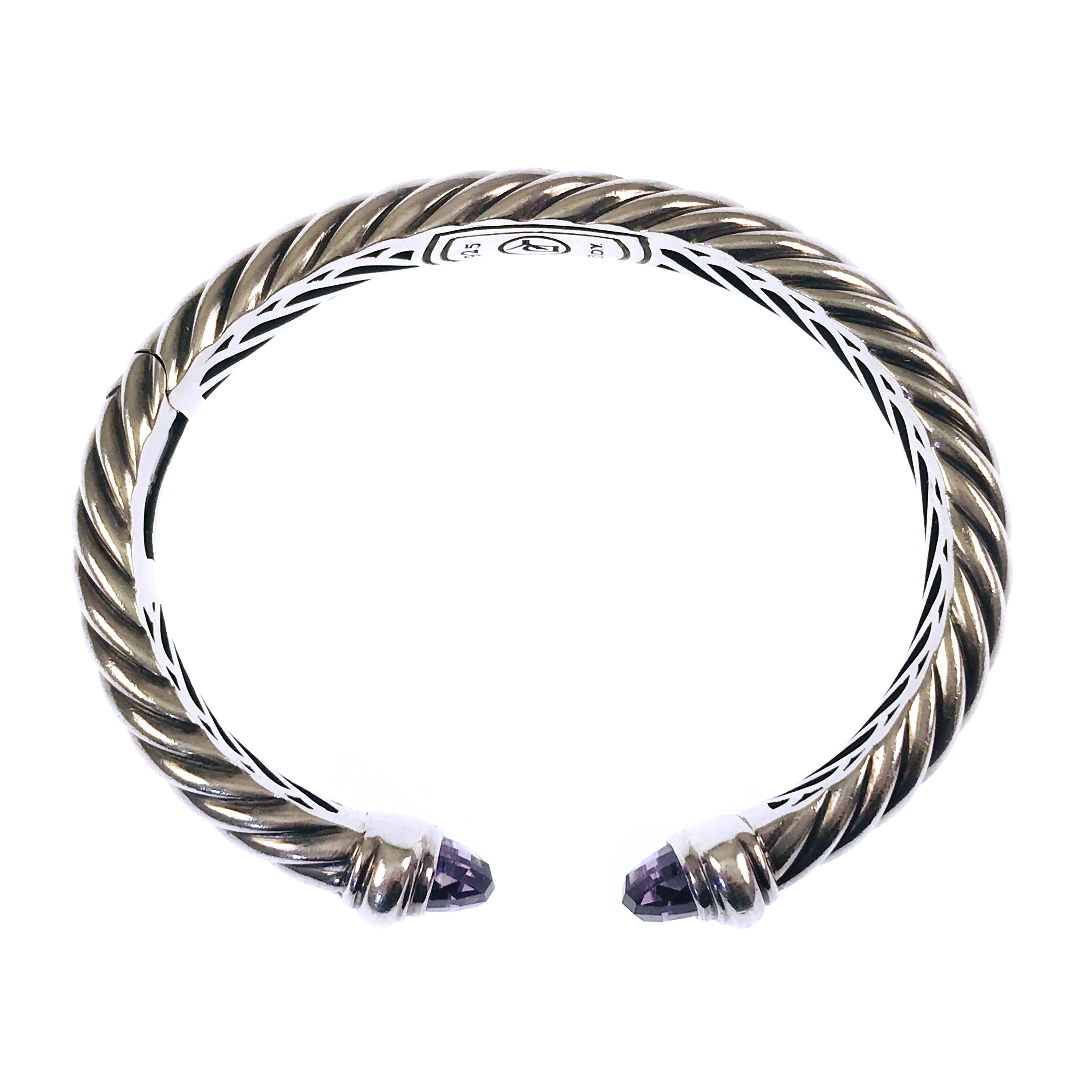 David Yurman Waverly Kabelmanschette mit Scharnier (Zeitgenössisch)