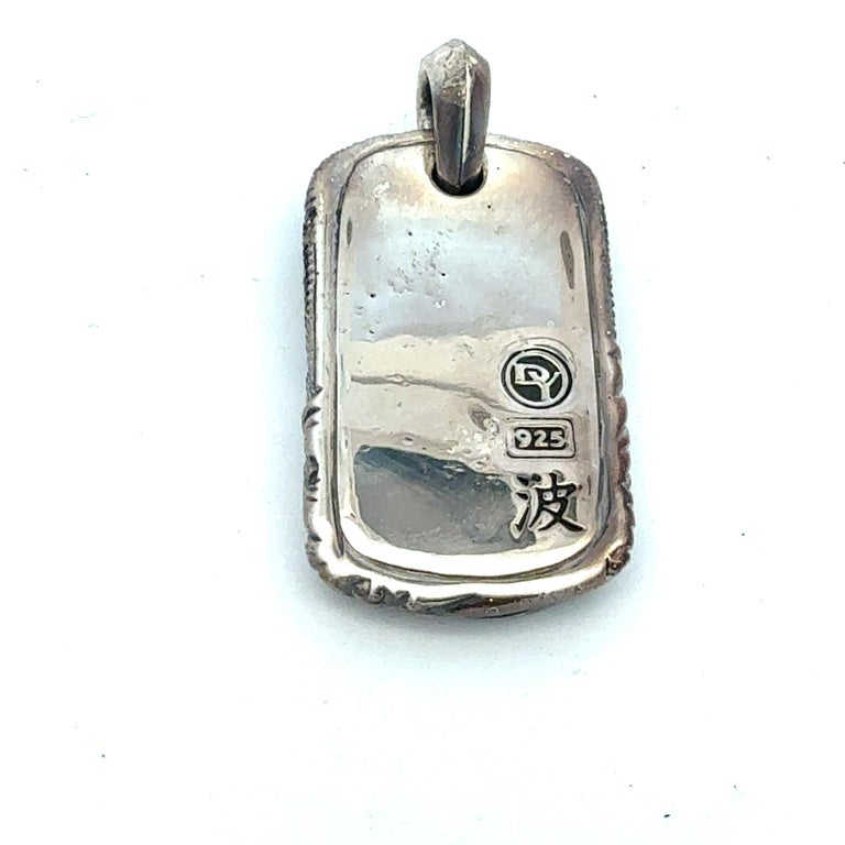 David Yurman Waves Amulet Sterling Silver Estate photo 3