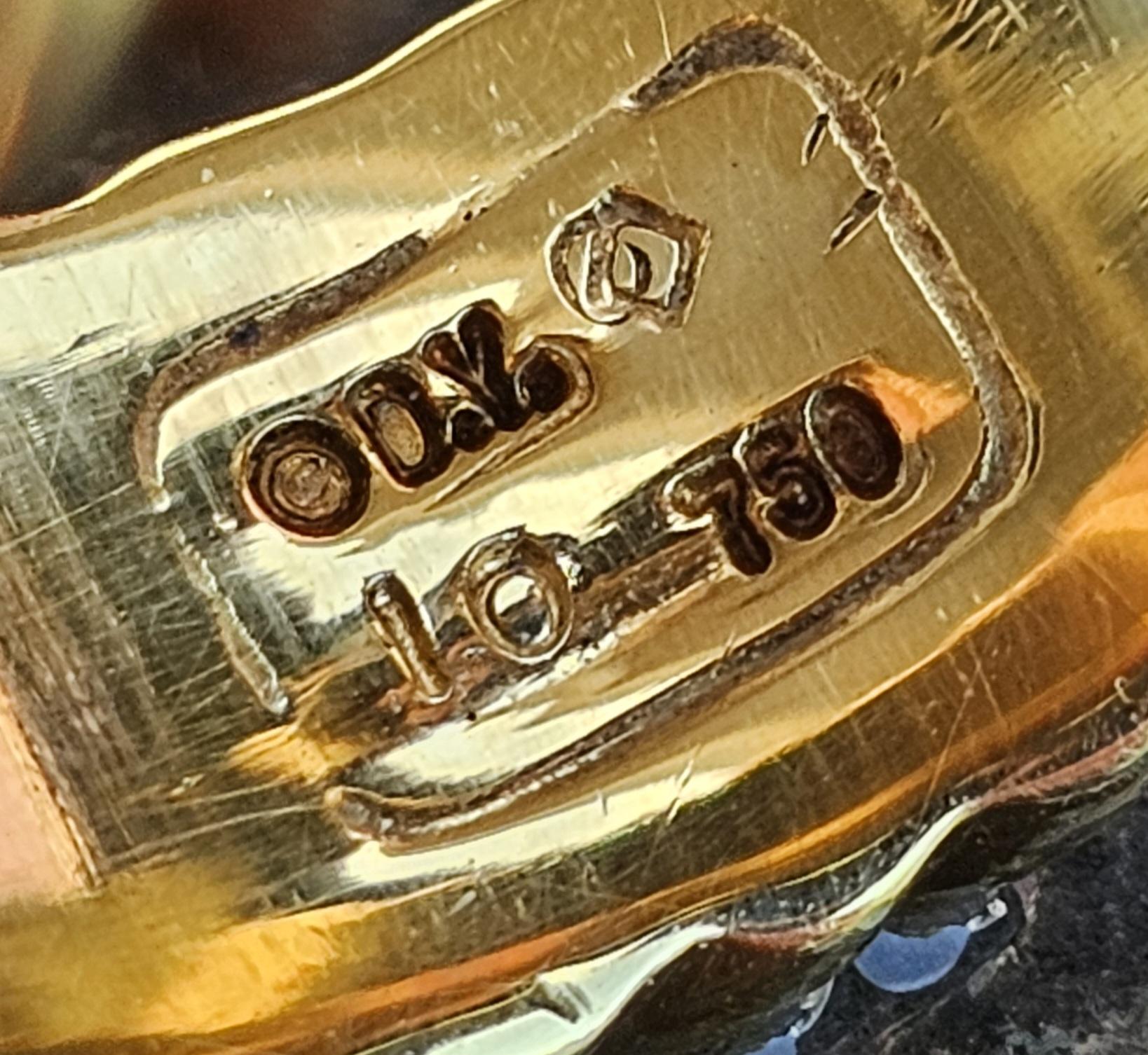 David Yurman Anello nuziale maschile a cavo con 3 file in oro giallo 18k 10 14,9g in vendita 4