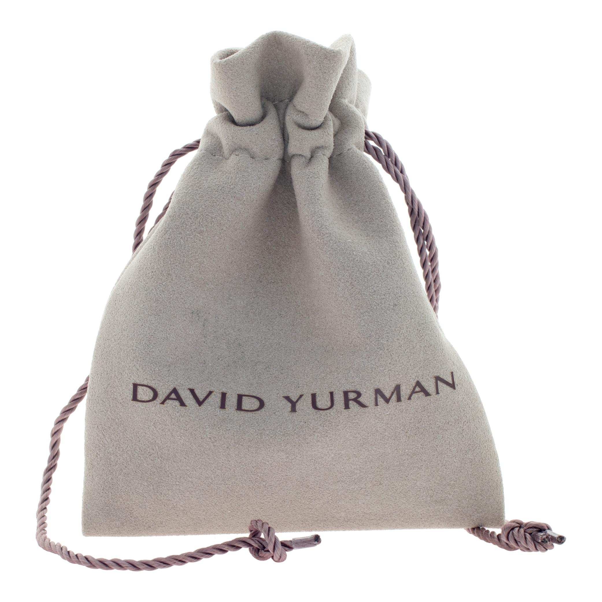 Bracciale David Yurman con grano in argento e 14 carati 1