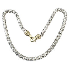 David Yurman Collana a catena di grano in oro massiccio 14k 585 Chiusura da 16" con larghezza di 6mm