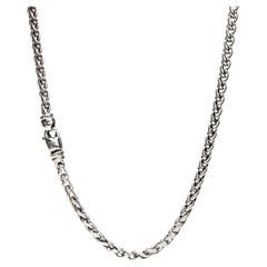 David Yurman Wheat Chain Necklace, Sterling Silver, Length 16 Inches