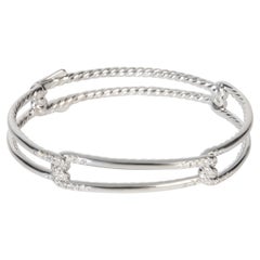 David Yurman White Gold Diamond Continuance Bracelet