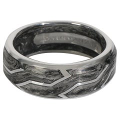 David Yurman Fascia in carbonio forgiato in oro bianco