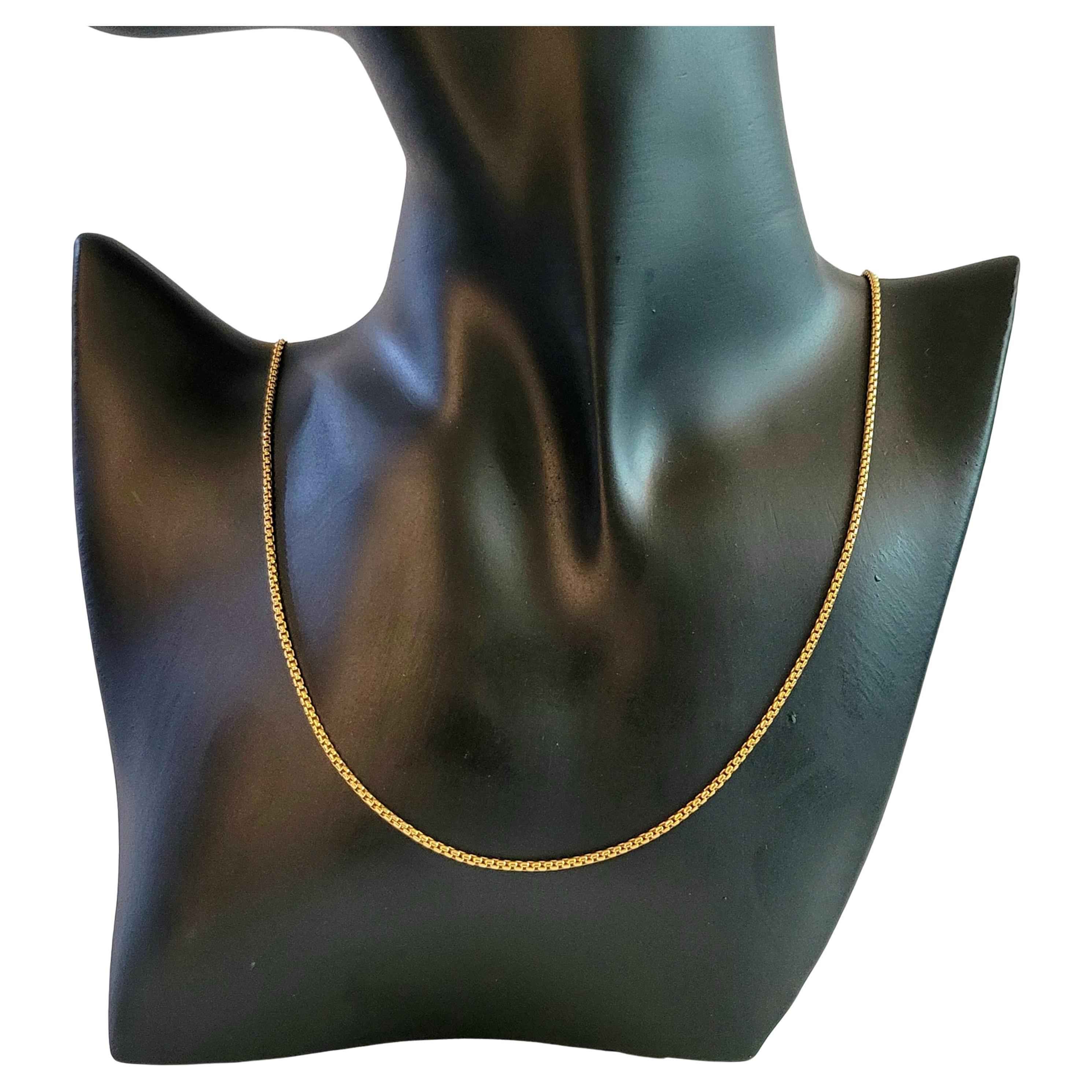 Catena da donna David Yurman in oro giallo 18 carati, lunga 37''.