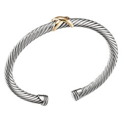 David Yurman X Bracelet with Gold Ladies Bracelet B04914 S4