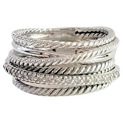 David Yurman  X Crossover gewölbter Damenring