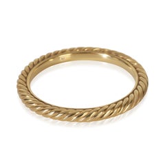 David Yurman Yellow Gold  2mm Cable Band