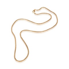 Collana David Yurman con catena a maglie quadrate in oro giallo da 3,4 mm