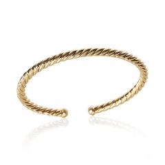Bracelet « Cable Flex » en or jaune 4 mm de David Yurman