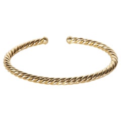 Bracelet « Cable Flex » en or jaune 4 mm de David Yurman