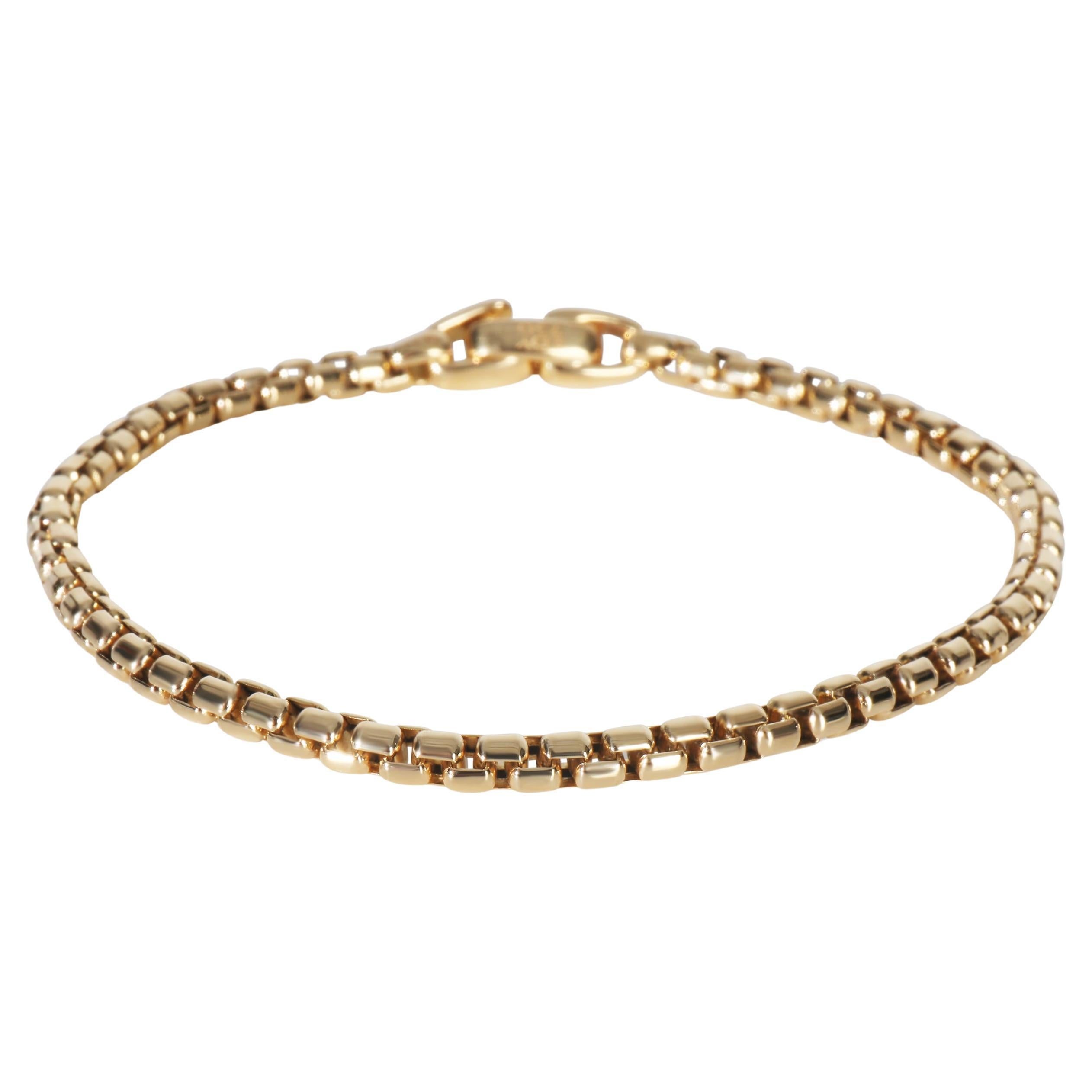 David Yurman - Oro Giallo  Bracciale a catena Box in vendita