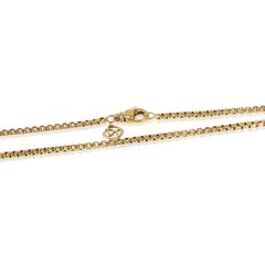 David Yurman Yellow Gold  Box Chain Necklace