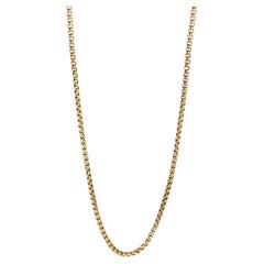 David Yurman Yellow Gold  Box Chain Necklace