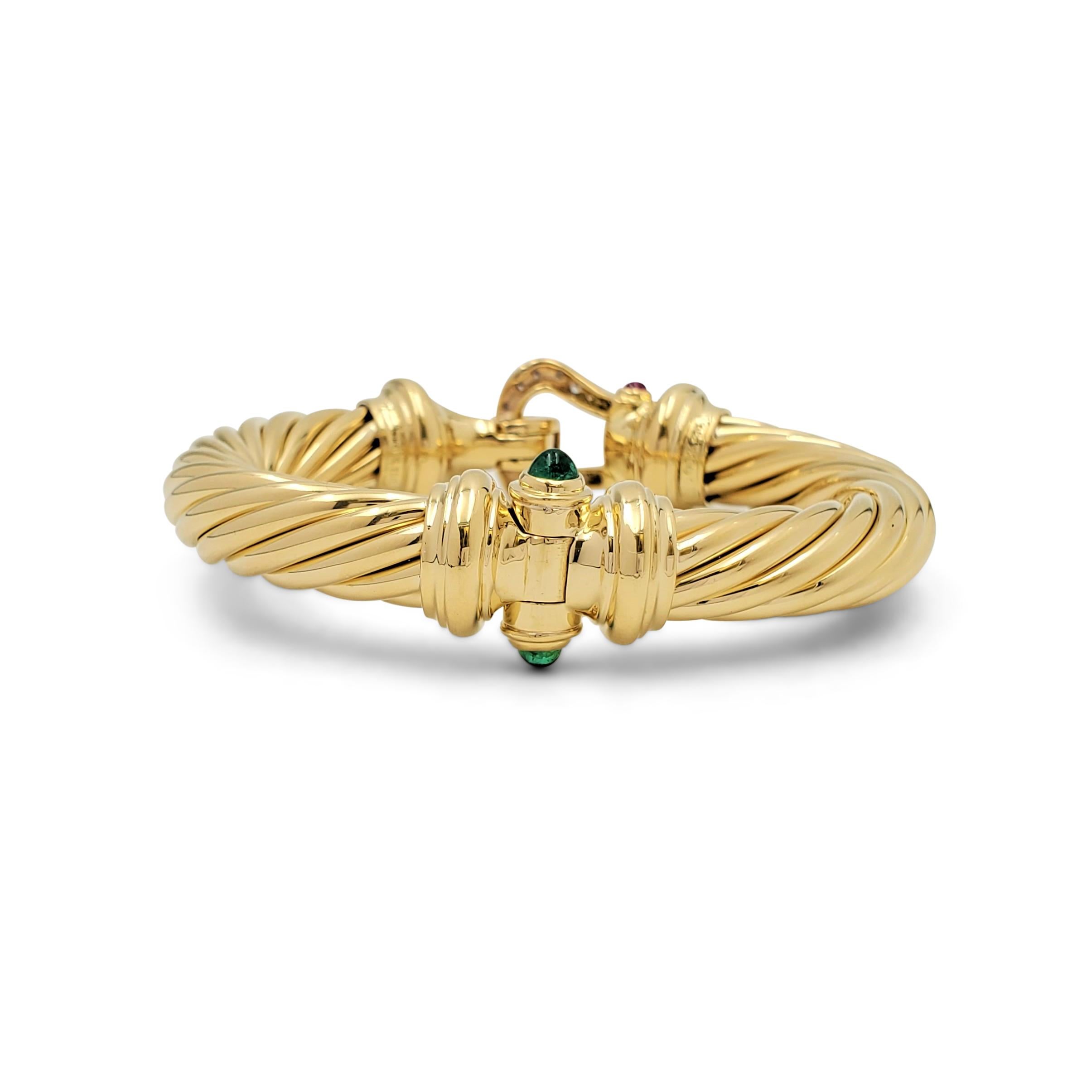 david yurman gold buckle bracelet