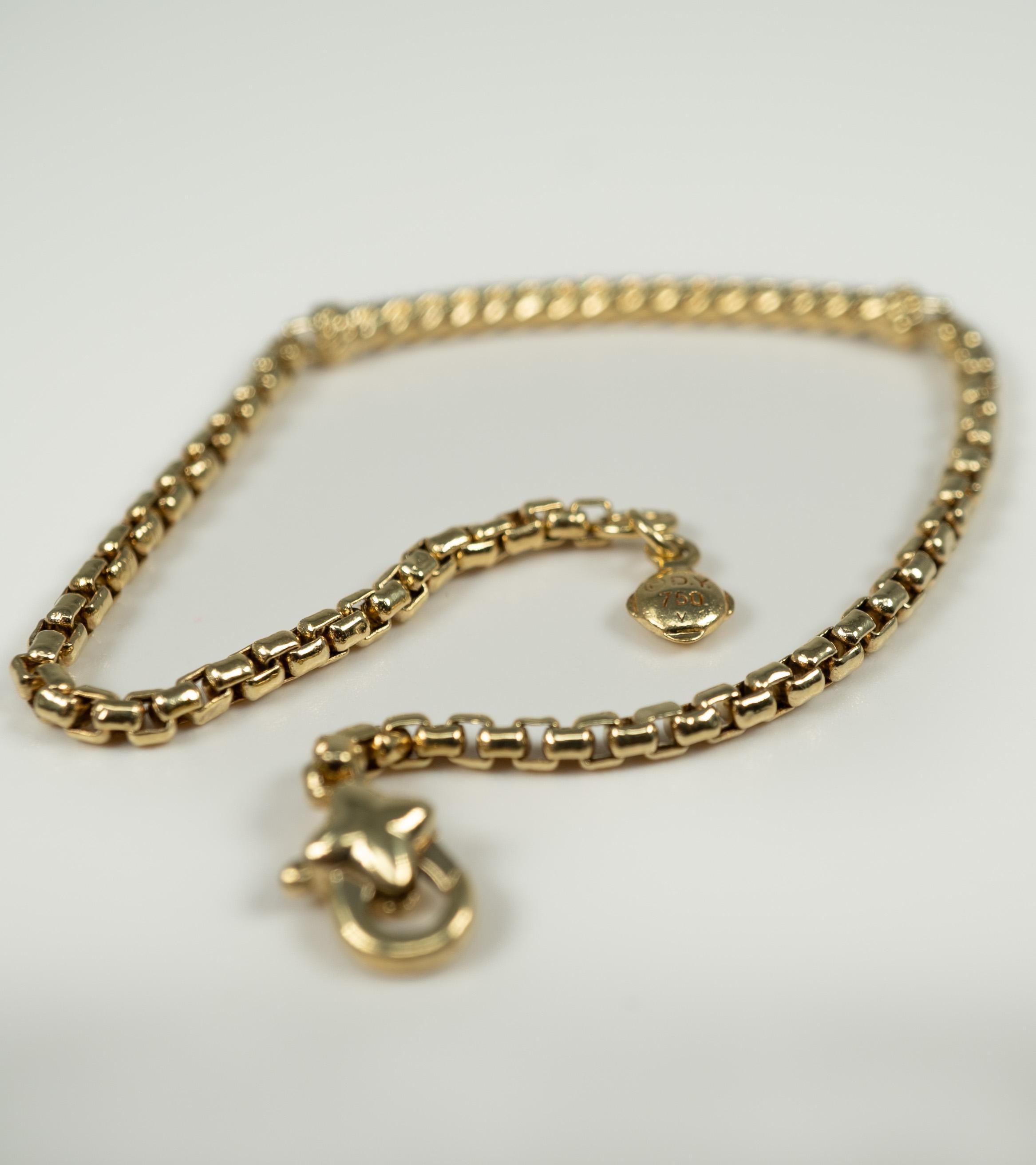 David Yurman Bracelet en or jaune et diamants 1