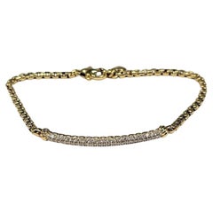 Gelbgold-Diamantarmband von David Yurman