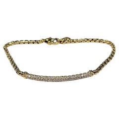 David Yurman Yellow Gold Diamond Bracelet