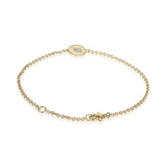 David Yurman Yellow Gold Diamond Cable Collectibles Heart & Arrow Bracelet