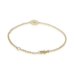 David Yurman Yellow Gold Diamond Cable Collectibles Heart & Arrow Bracelet