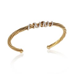 David Yurman Yellow Gold Diamond Helena Bracelet