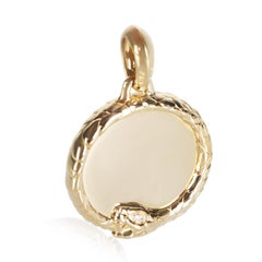 David Yurman Yellow Gold Diamond Oruboros Snake Amulet Pendant