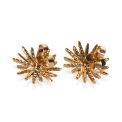 David Yurman Yellow Gold Diamond Starburst Earrings