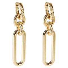 David Yurman Yellow Gold Lexington Earrings