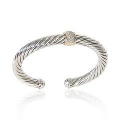 David Yurman in oro giallo e argento massiccio  Bracciale Cable Classic a stazione singola