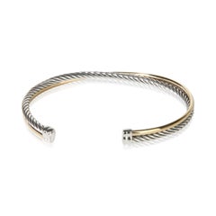 David Yurman Yellow Gold & Sterling Silver Crossover Bracelet