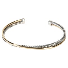 Bracelet « Crossover » David Yurman en or jaune et argent sterling