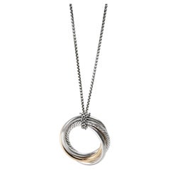 David Yurman Crossover-Anhänger aus Gelbgold und Sterlingsilber