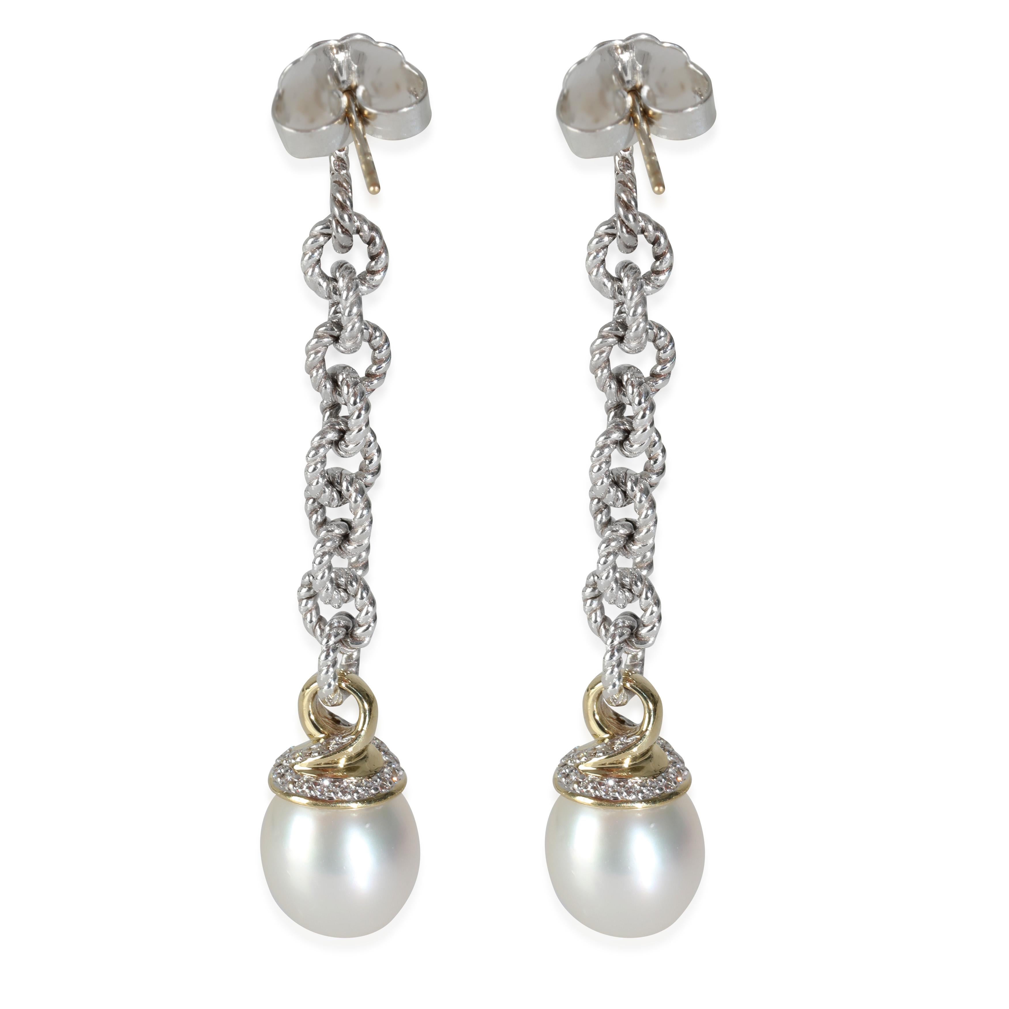 David Yurman Yellow Gold & Sterling Silver Pearl and Diamond Earrings

PRIMARY DETAILS
SKU: 145046
Listing Title: David Yurman Yellow Gold & Sterling Silver Pearl and Diamond Earrings
Condition Description: Retails for 1850 USD. In excellent