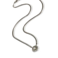 David Yurman Yellow Gold & Sterling Silver Pearl Cookie Pendant