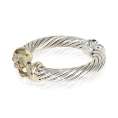 David Yurman in oro giallo e argento massiccio  Bracciale con fibbia a cavo vintage