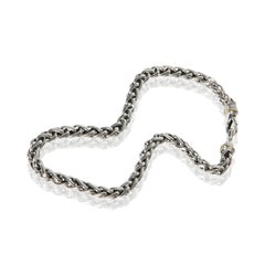 David Yurman Yellow Gold & Sterling Silver  Wheat Chain Necklace