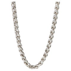 David Yurman Yellow Gold & Sterling Silver Wheat Chain Necklace