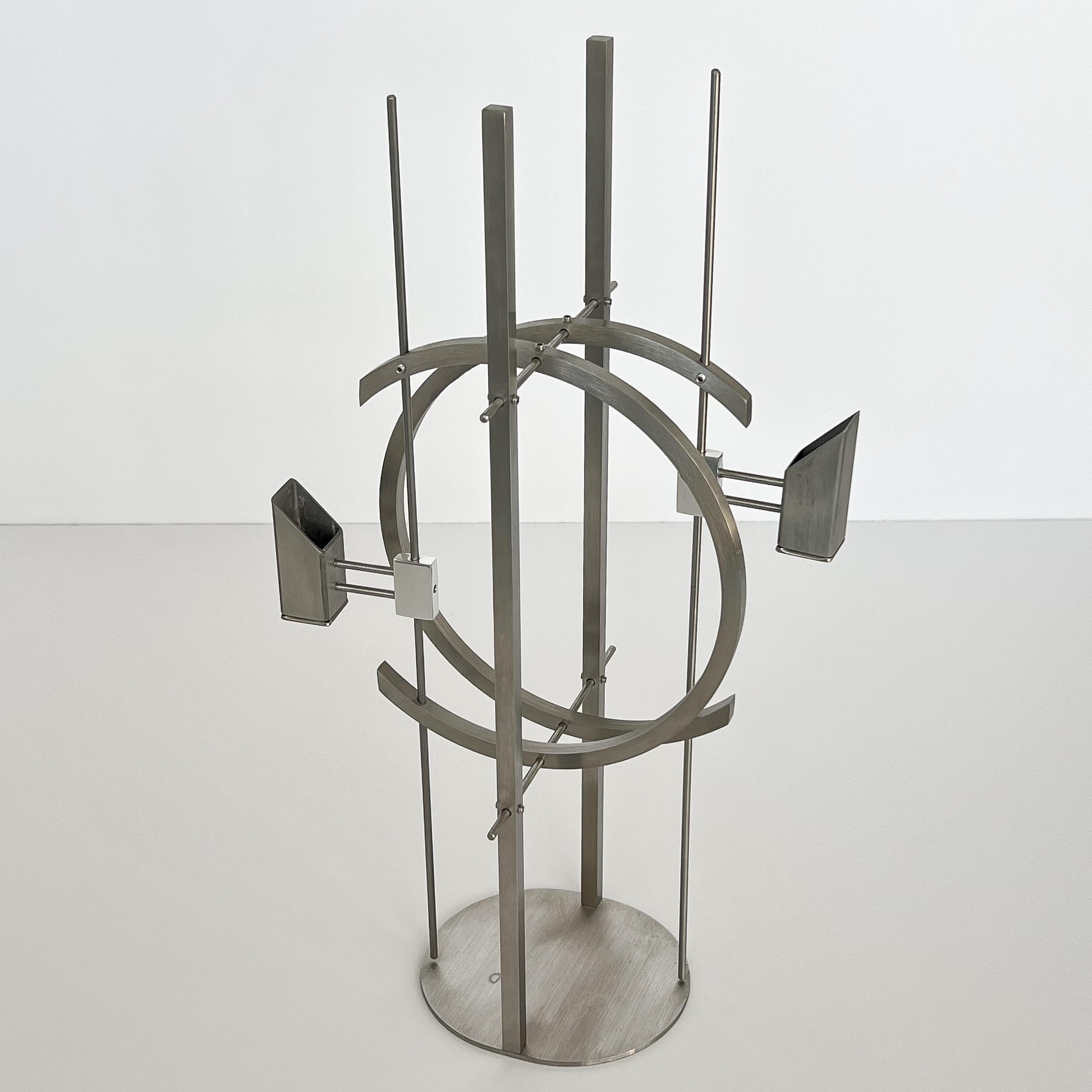 American David Zelman Modern Sculptural Candle Holder For Sale