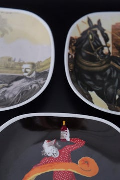 Davide Campari Decorative Plates for Richard Ginori